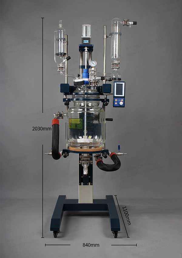 高硼硅玻璃反應釜組成部件,工作原理